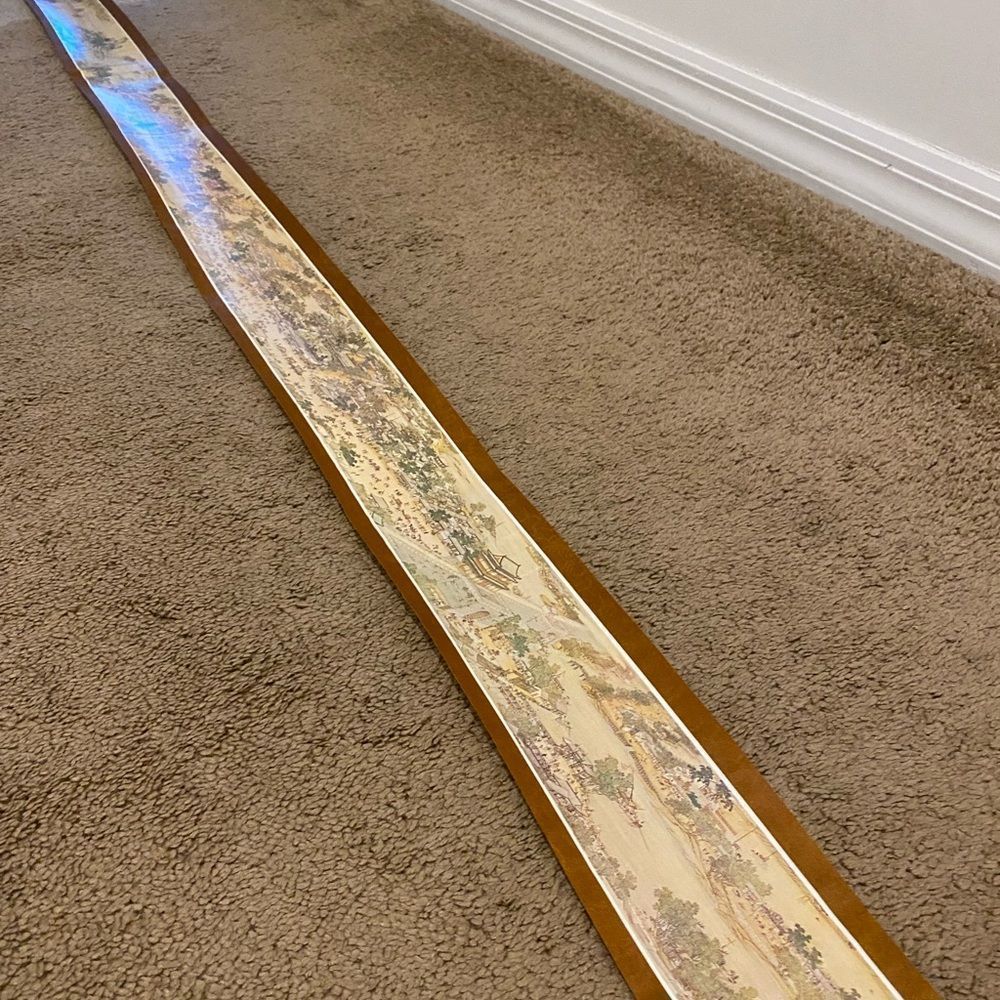 Elegant Brown Scroll With Intricate Design - image 8